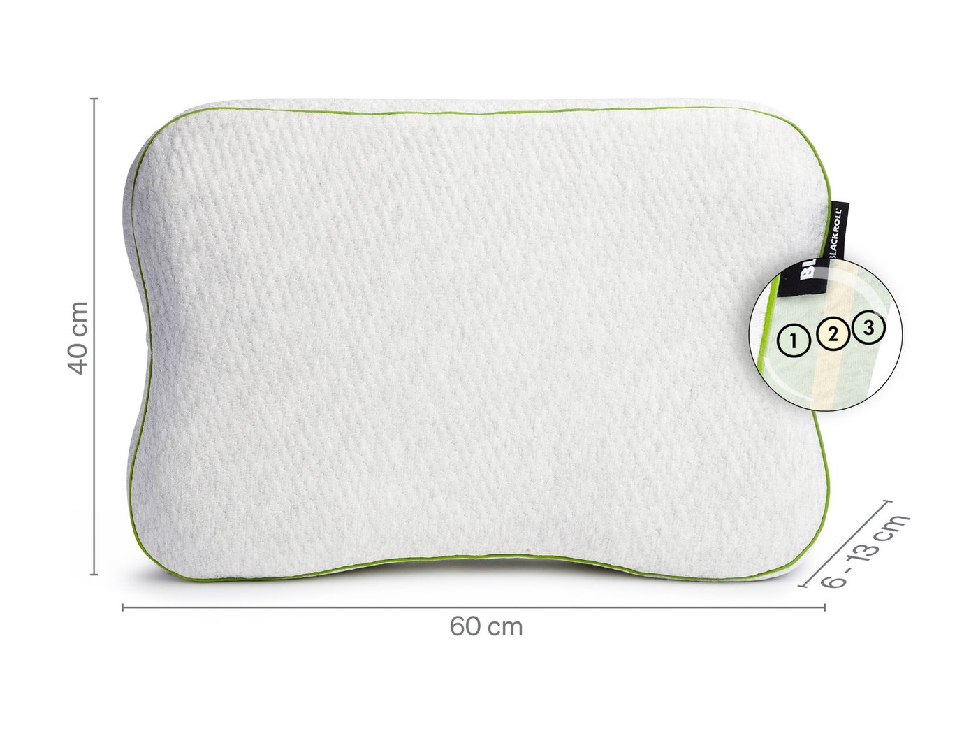 BLACKROLL RECOVERY PILLOW ergonomisks spilvens sīktēls 2